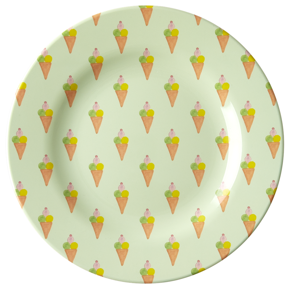 Ice Cream Print Melamine Side Plate Rice DK